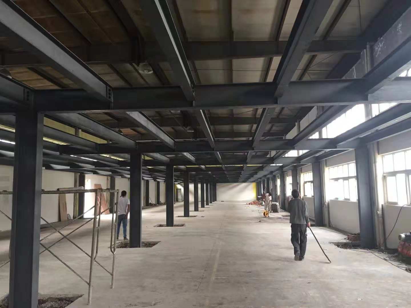 廠房鋼結(jié)構(gòu)夾層搭建實(shí)拍圖片