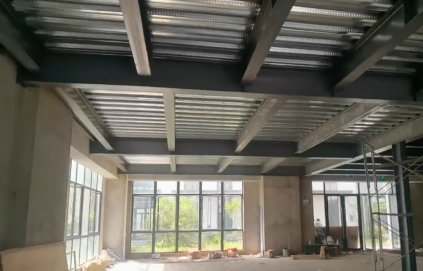 廠房鋼結構夾層搭建施工圖片