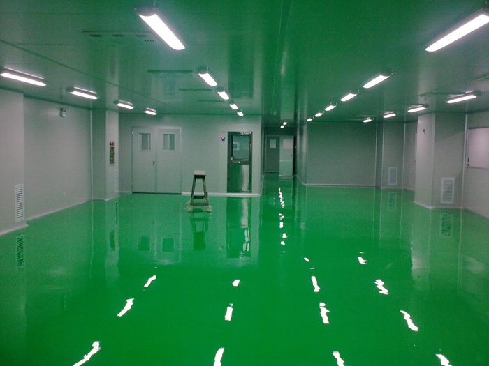 上海食品廠房裝修環(huán)氧地坪施工圖片